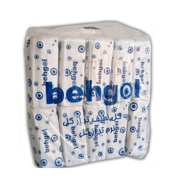 دستمال کاغذی اقتصادی به گل 200 برگی بسته 10 عددی