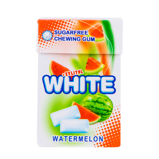 آدامس جعبه ای هندوانه وایت 25 گرمی 20 عددی