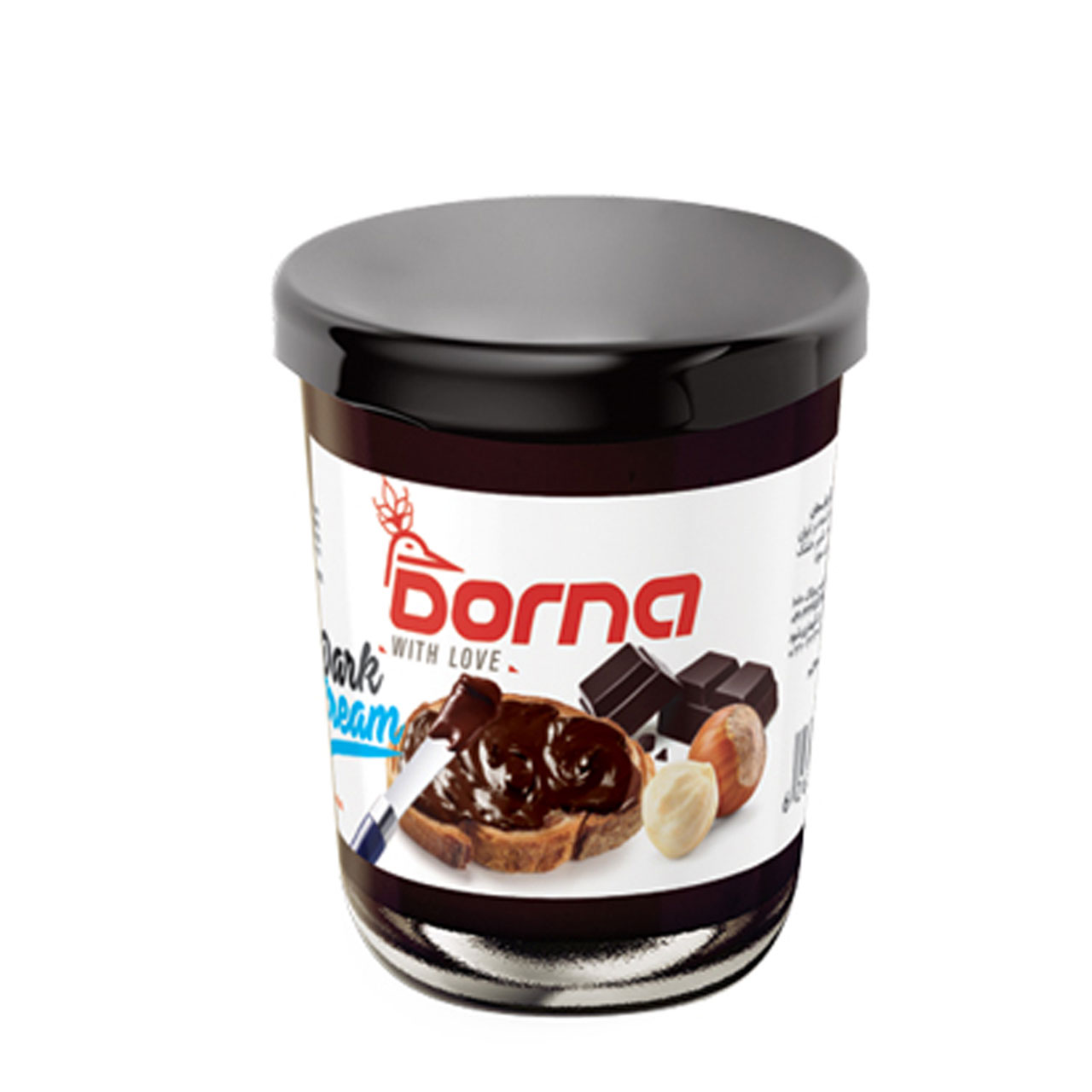 شکلات صبحانه با طعم فندق و کاکائو تلخ درنا 100 گرمی