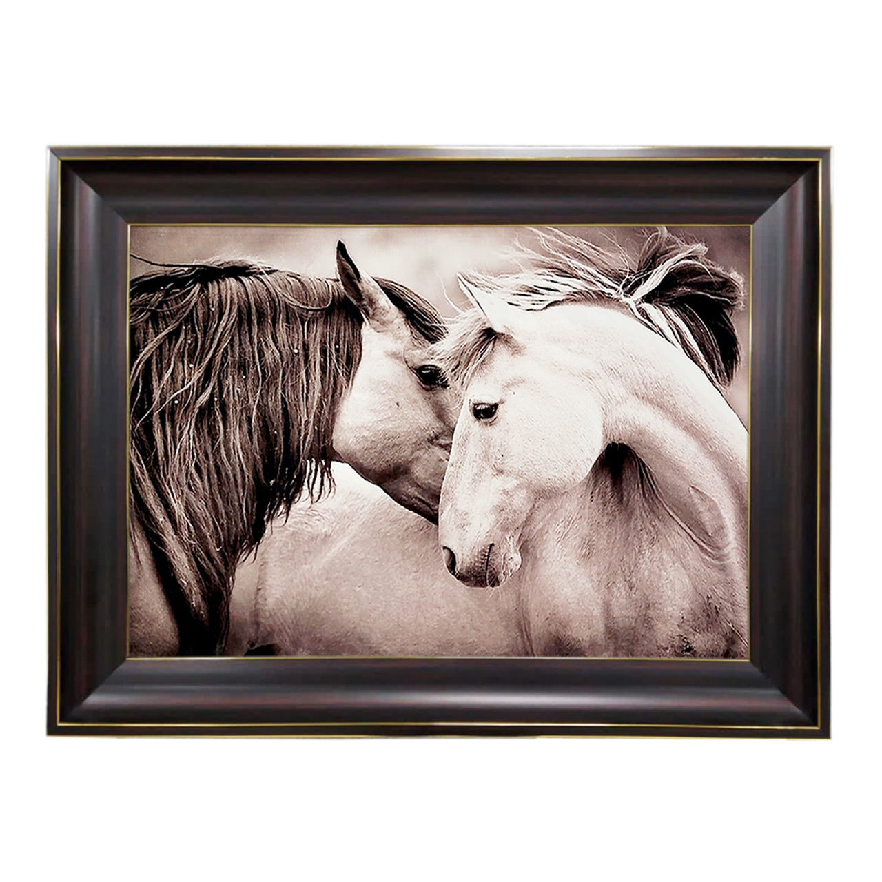 تابلو فرش چاپی طرح اسب کد 14054 سایز 60×40 سانتی متری