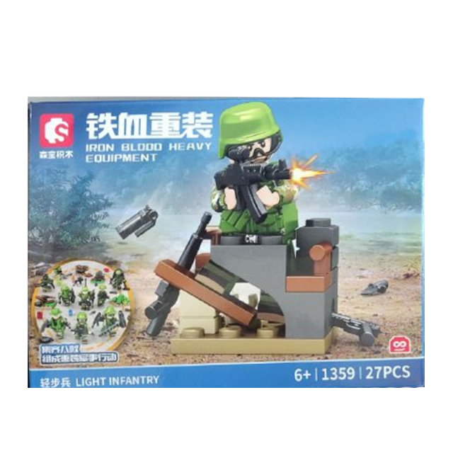 خرید ساختنی لگو ارتشی مدل light infantry