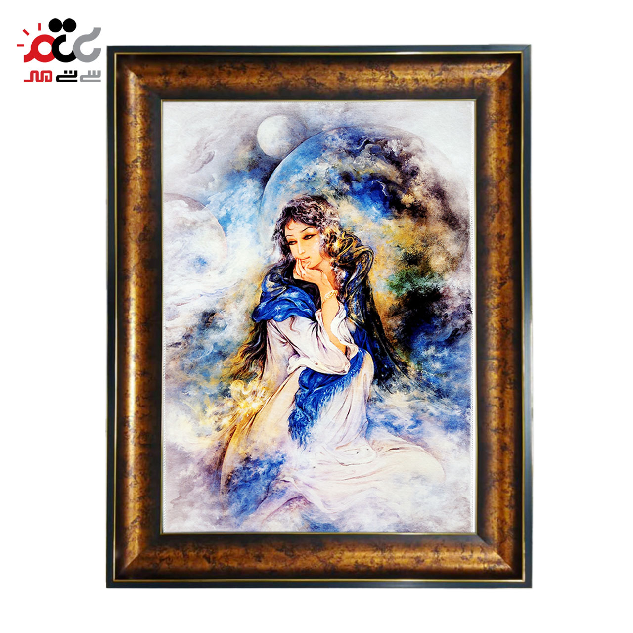 تابلو فرش چاپی طرح مینیاتوری کد 16001 سایز 50×70 سانتی متری