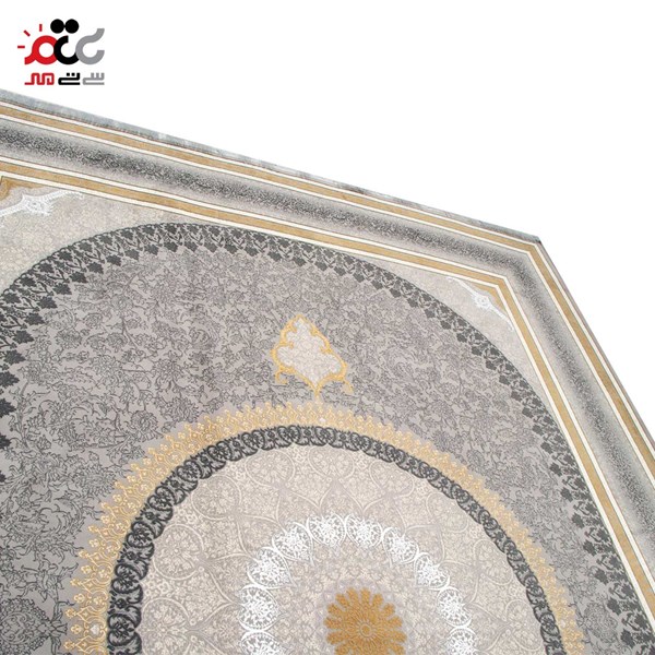 فرش ماشینی مدل نقره ای کد 1510