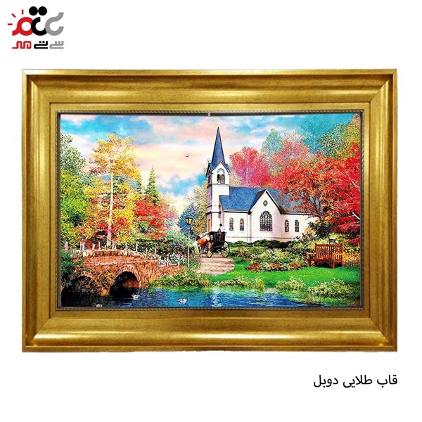 تابلو فرش طرح منظره ی رویایی کد 10085 سایز 50×50 سانتی متری