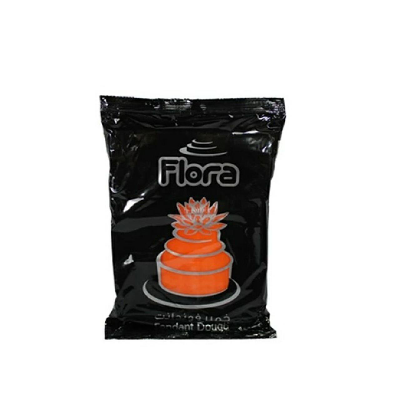 خمیر فوندانت نارنجی فلورا 200 گرمی