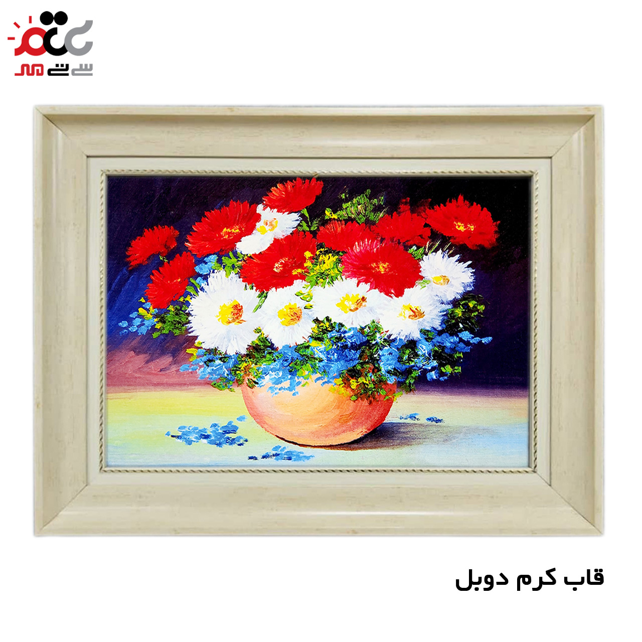 تابلو فرش چاپی طرح گل کد 12014 سایز 100×50 سانتی متری