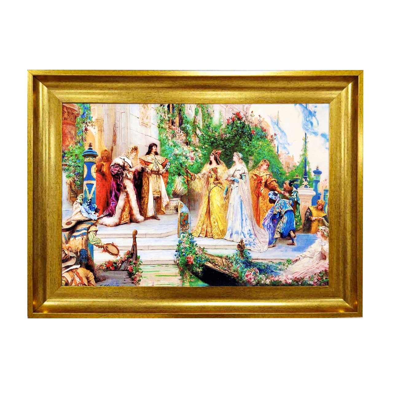 تابلو فرش چاپی طرح ملکه کد 11069 سایز 50×50 سانتی متری