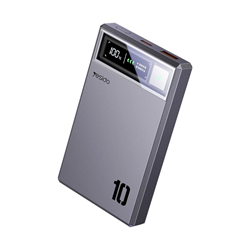 پاوربانک وایرلس PD و فست شارژ  Yesido 10000mAh مدل YP61 20W مگ سیف - خاکستری (گارانتی12 ماه تعویض نیکان همراه)