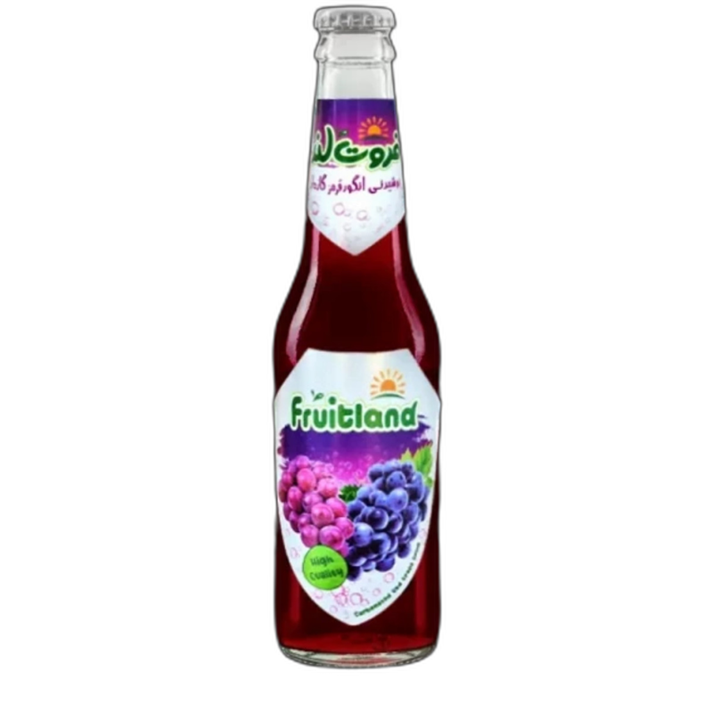 نوشیدنی گازدار انگور قرمز فروت لند میهن 320 میلی لیتری