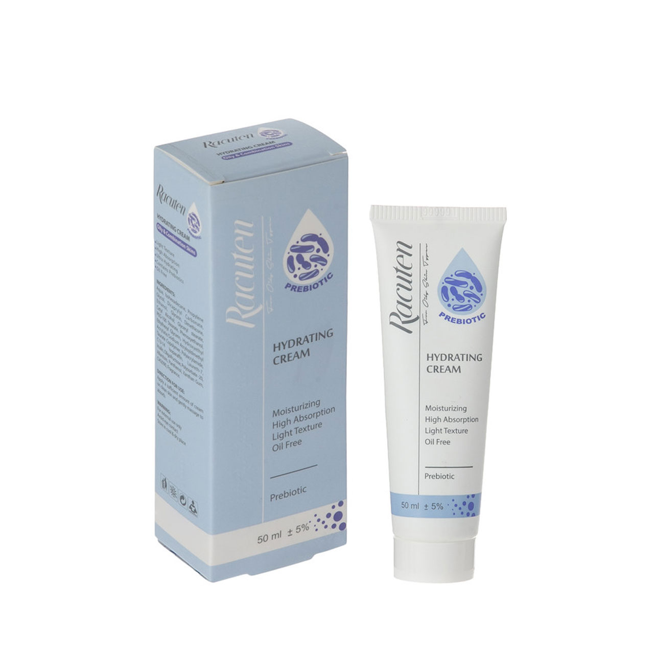 کرم آبرسان راکوتن مناسب پوست های چرب و مختلط مدل Prebiotic حجم 50 میلی لیتر