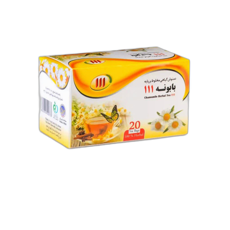 دمنوش کیسه ای بابونه 111 بسته 20 عددی