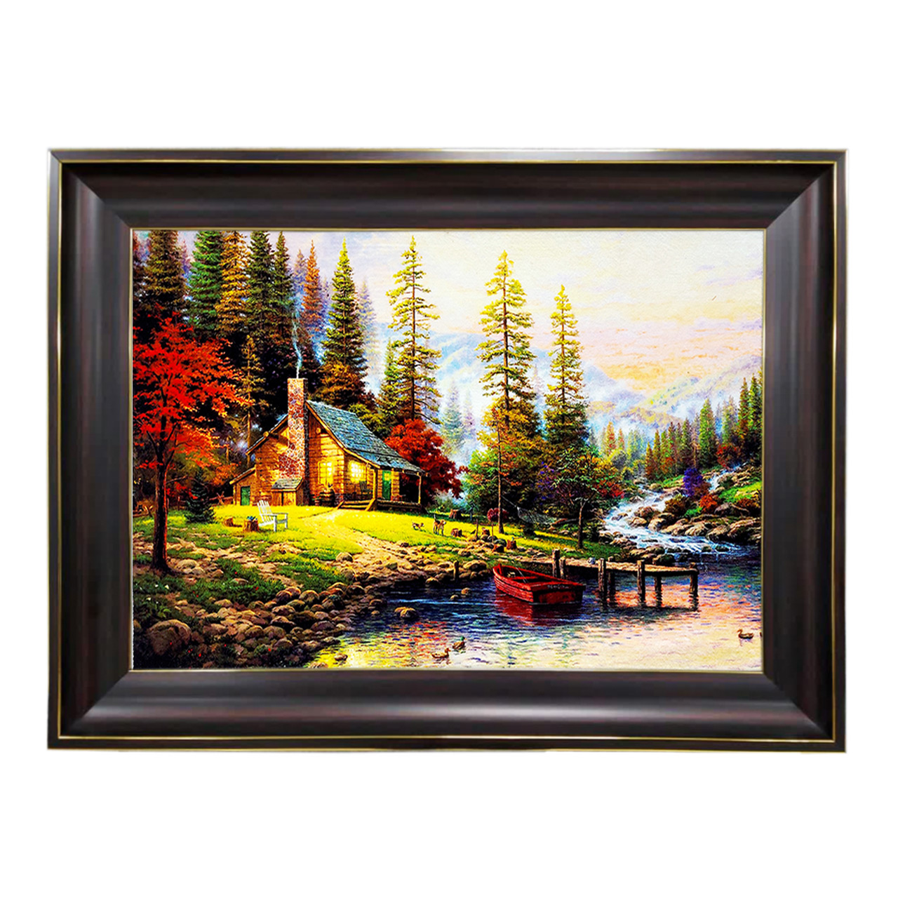 تابلو فرش چاپی طرح منظره کد 10096 سایز 60×40 سانتی متری