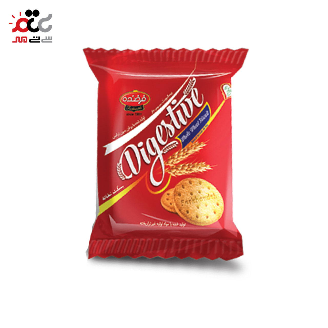 بیسکویت سبوس دار فرخنده 3 عددی بسته 96 عددی