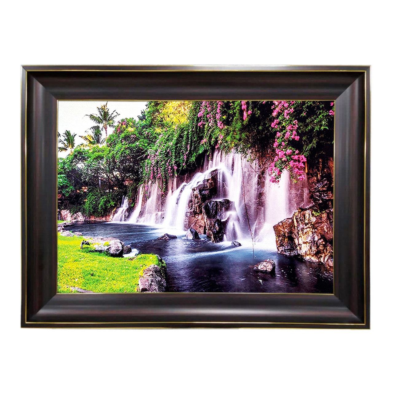 تابلو فرش چاپی طرح آبشار کد 10228 سایز 60×40 سانتی متری