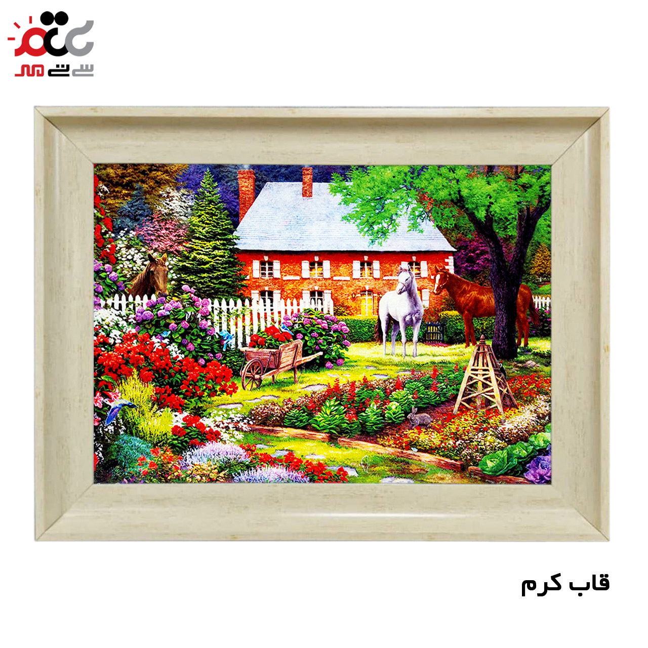 تابلو فرش چاپی طرح منظره کد 10117 سایز 100×50 سانتی متری