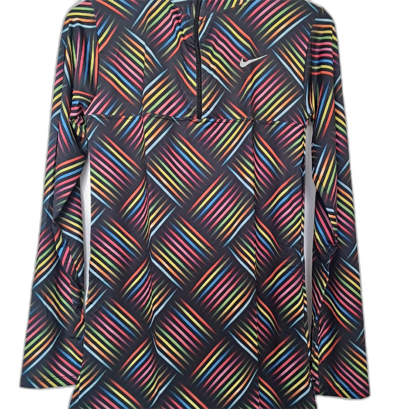 بلوز نیم زیپ آستین فینگر دار 