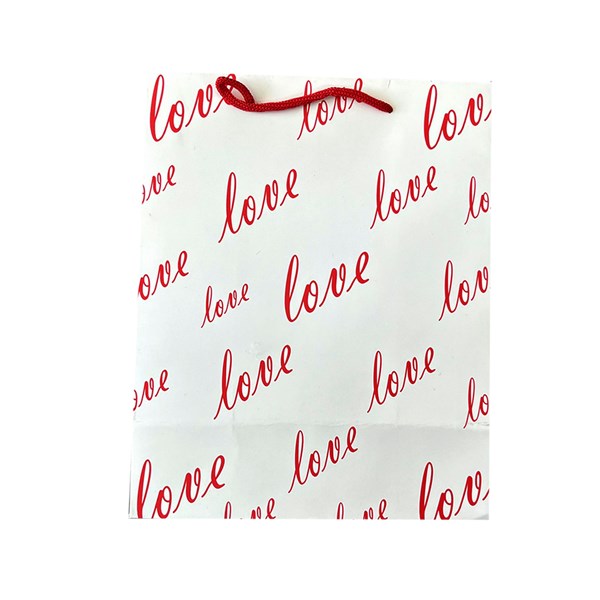 ساک هدیه  طرح love سایز 18×23×10 سانتی متر