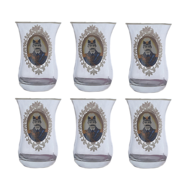 استکان بلور کمر باریک شاه عباسی کاوه