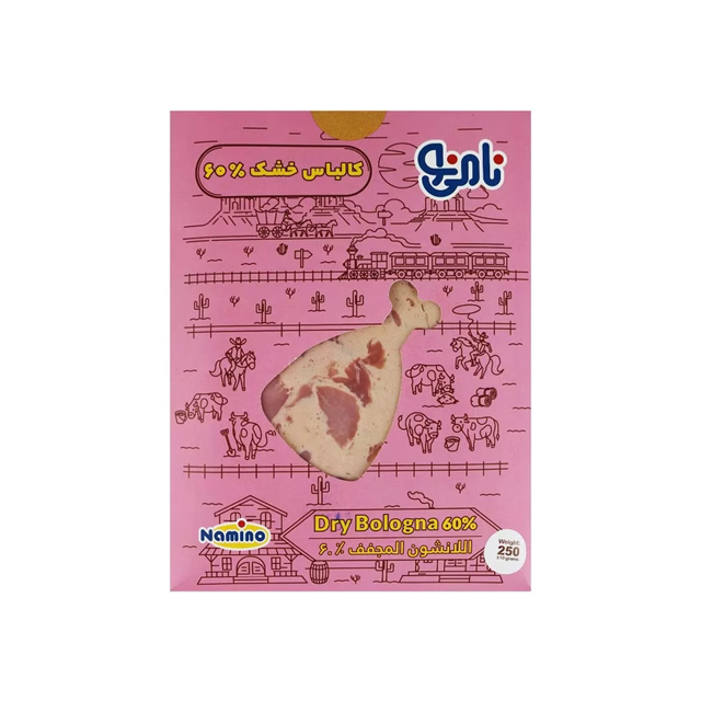 کالباس خشک 60 درصد گوشت نامی نو 250 گرمی