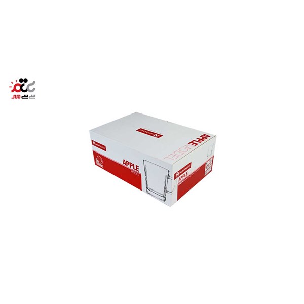 لیوان مربع دسته دار نوری تازه مدل 410221W  بسته 6 عددی