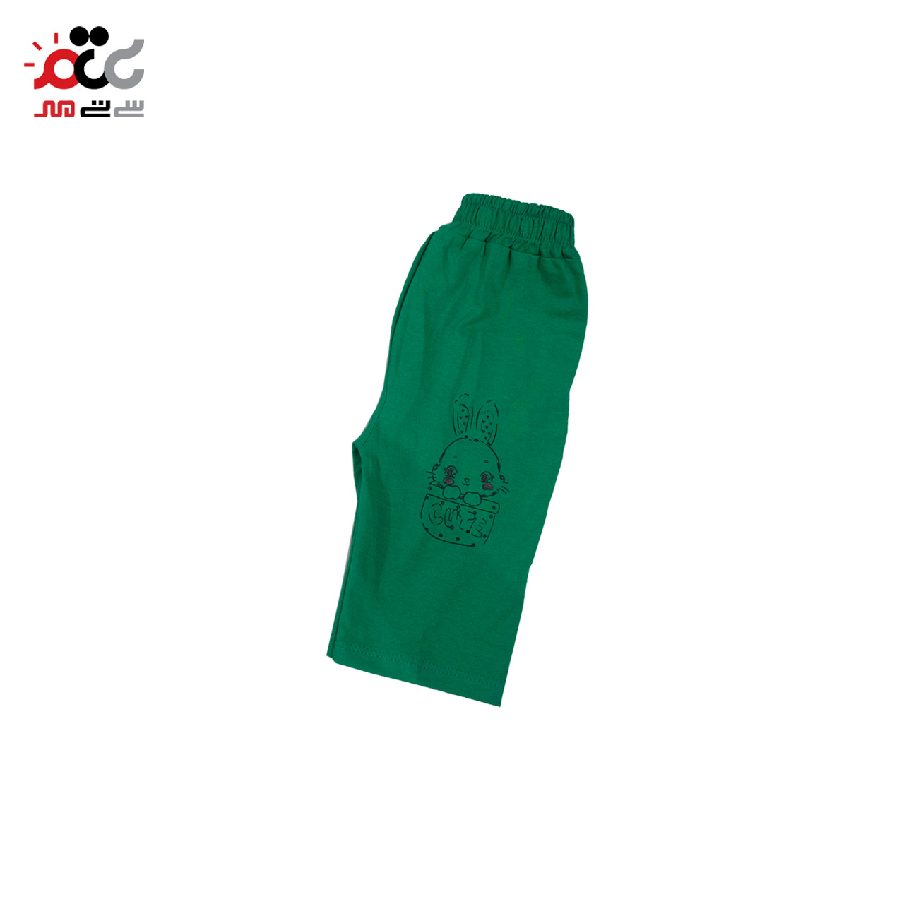 ست تیشرت و شلوارک بچه گانه سبز طرح خرگوش سایز 35