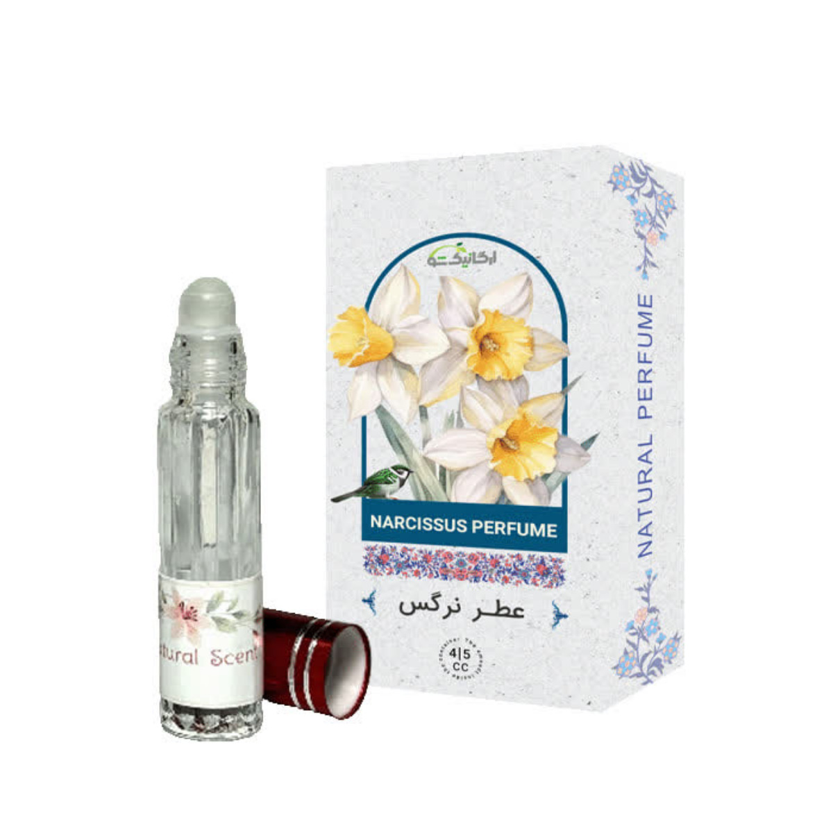 عطر جیبی ارگانیک شو مدل نرگس حجم 4 میلی لیتری