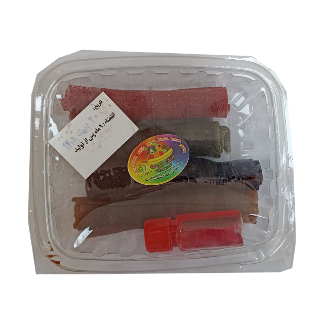 لواشک لوله ای همراه با شیره نیکتا