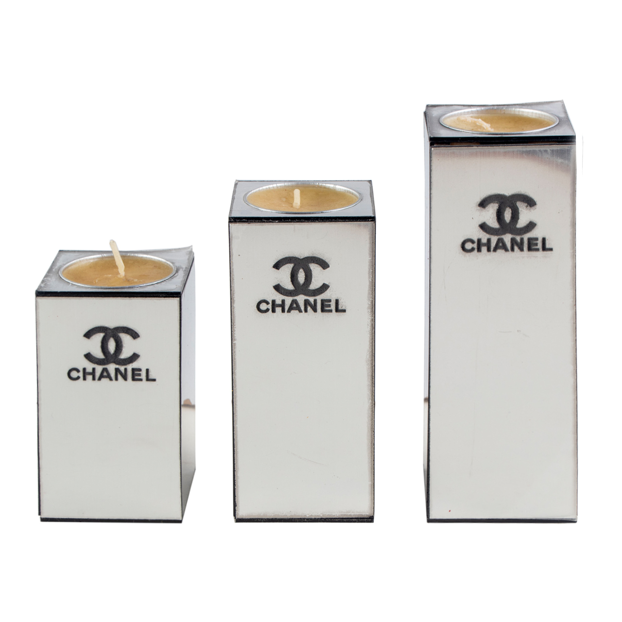شمعدان مدل مکعب بسته 3 عددی