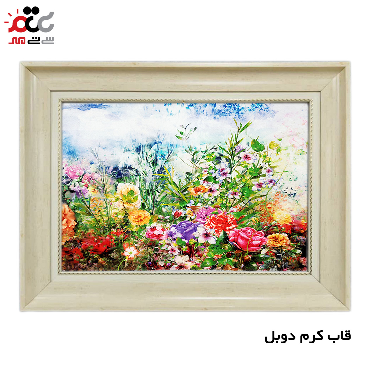 تابلو فرش چاپی طرح گل کد 12031 سایز 70×50 سانتی متری