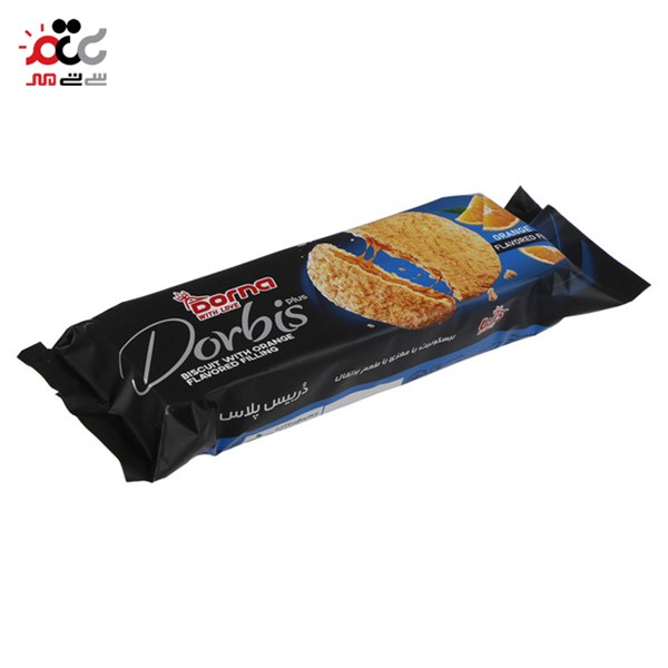 بیسکویت کاکائویی درنا با مغز پرتقال 120 گرمی