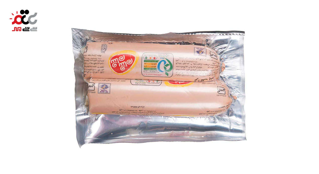 سوسیس کراکف پنیری 55 درصدگوشت قرمز شام شام 420گرمی 