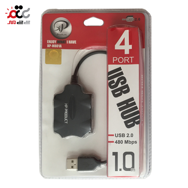 هاب 4 پورت USB 2.0 ایکس پی پروداکت مدل xp-h801