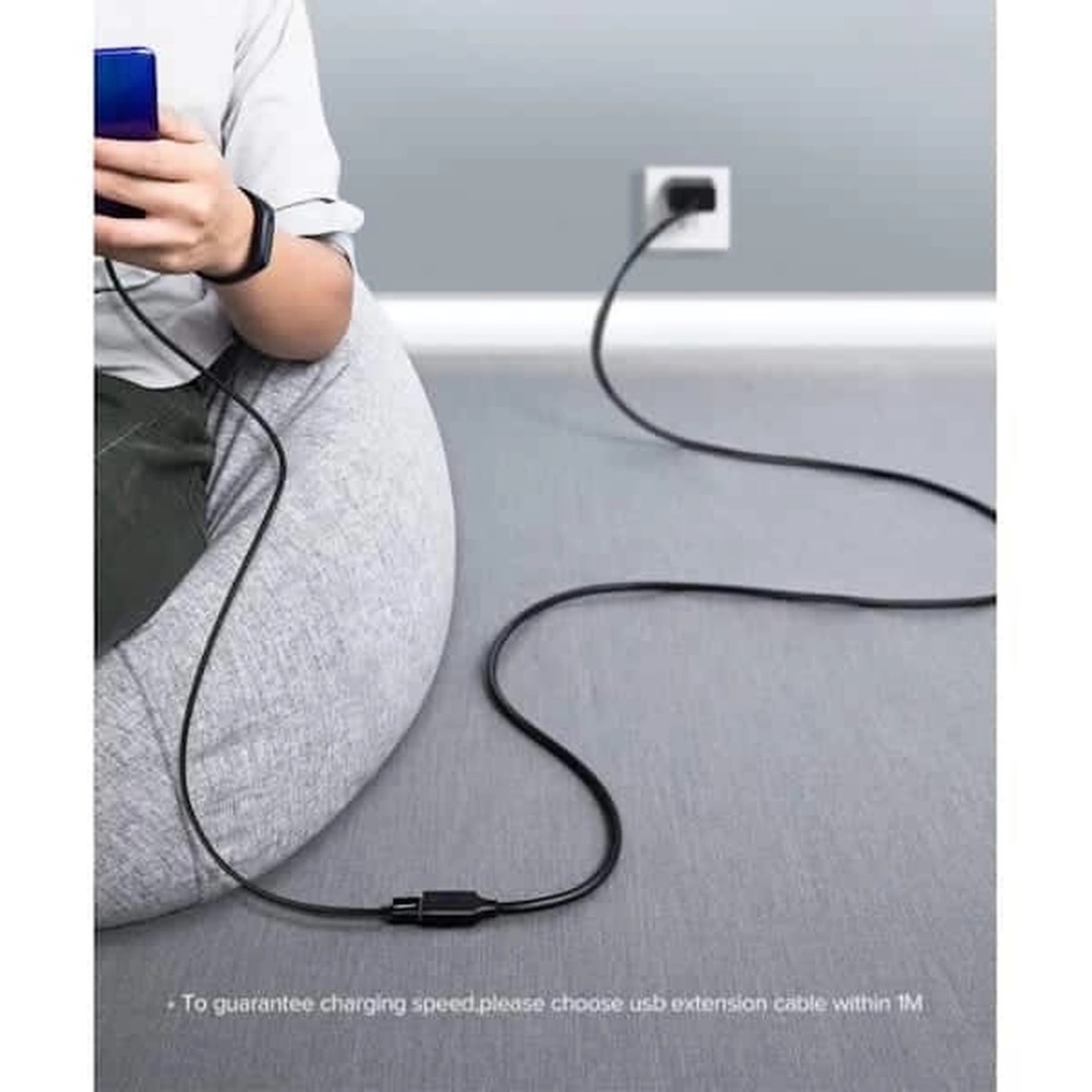 کابل افزایش طول نیم متری UGREEN USB2.0 مدل US103 - مشکی(10313)