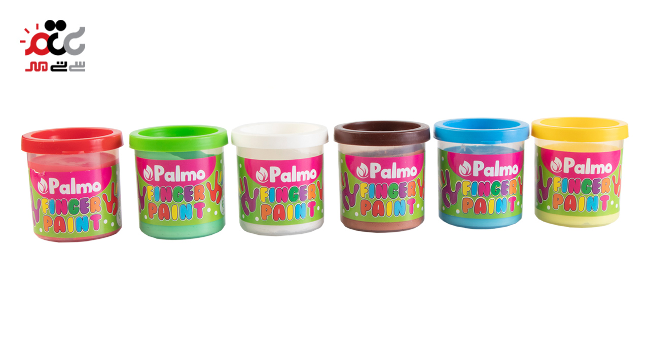 رنگ انگشتی 6 رنگ پالمو 50 میلی لیتری