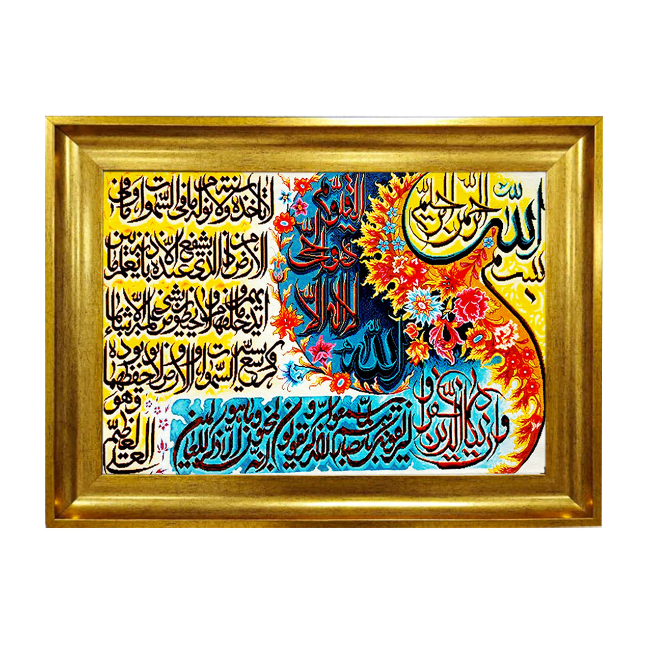 تابلو فرش چاپی طرح وان یکاد کد 15026 سایز 50×50 سانتی متری