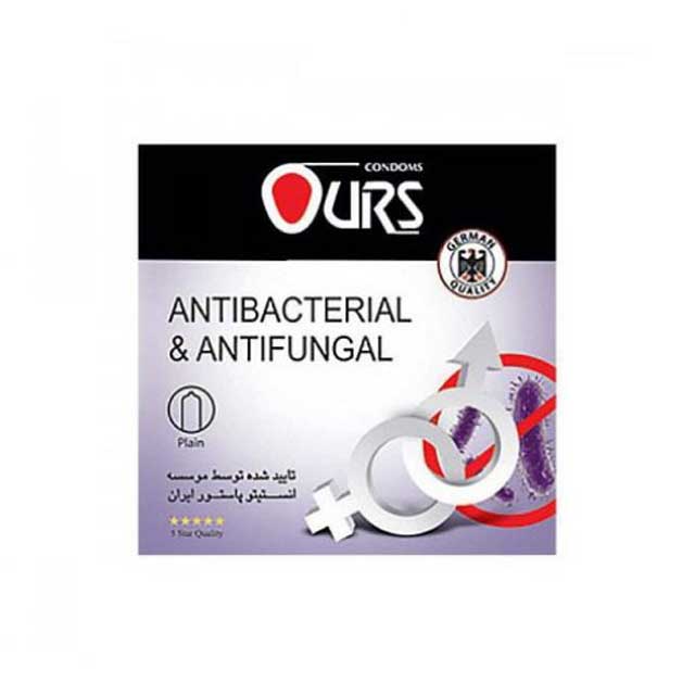 کاندوم آنتی باکتریال و ضد قارچ اورز 3 عددی