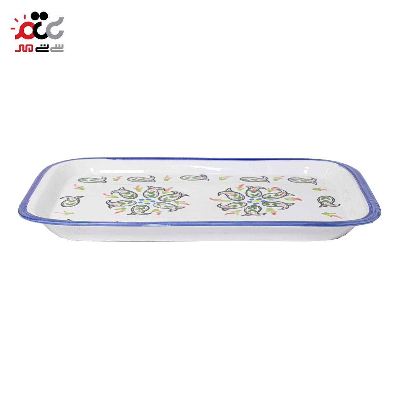 سینی سفالی مدل ترمه 