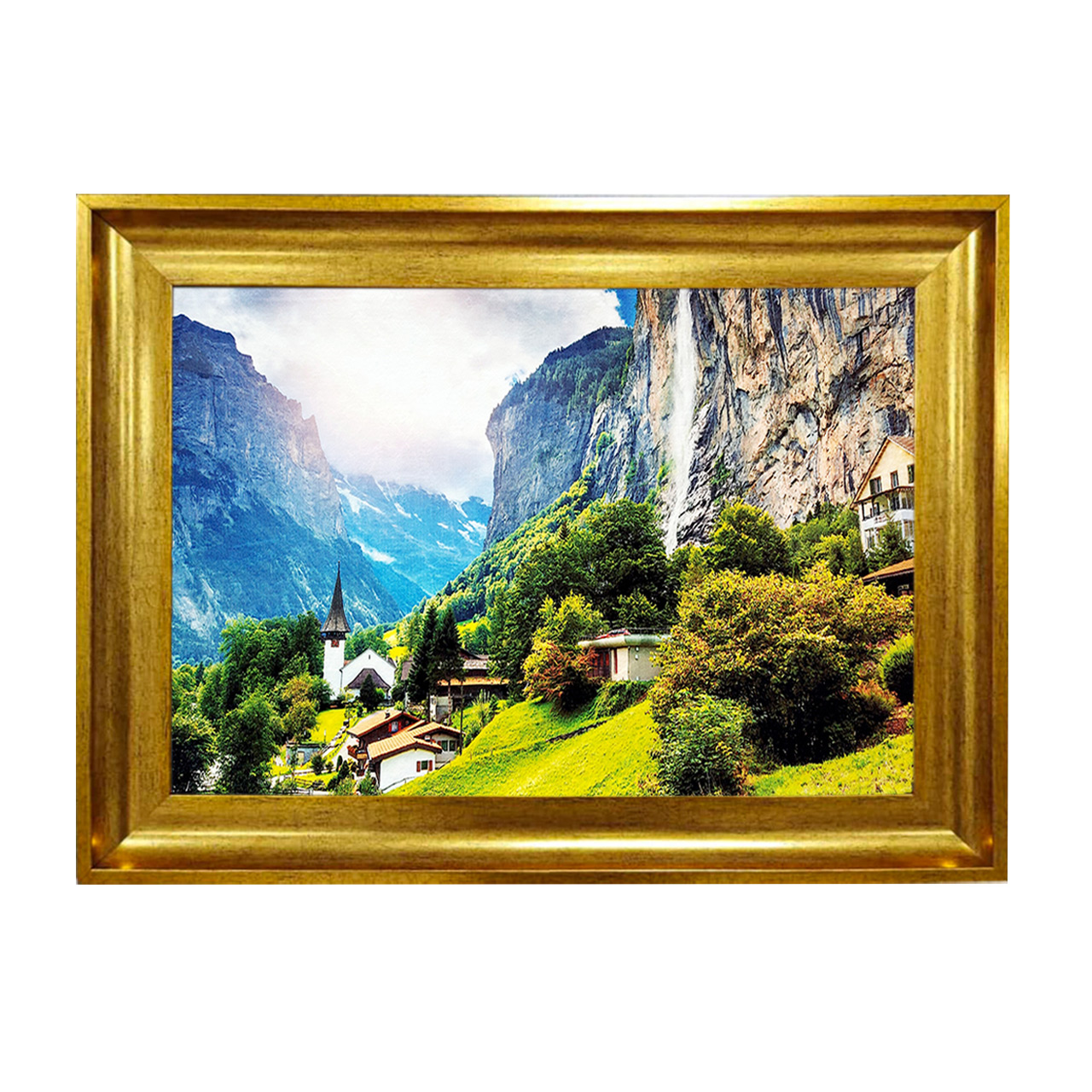 تابلو فرش چاپی طرح منظره کد 10053 سایز 50×50 سانتی متری