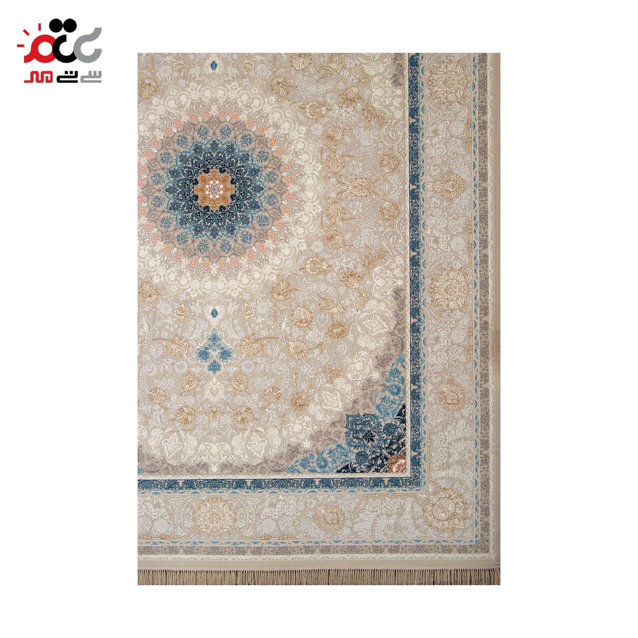 خرید ارزان فرش آلما کرم 