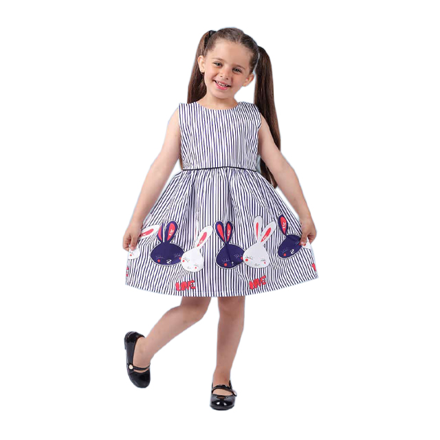 پیراهن مجلسی دخترانه طرح خرگوش