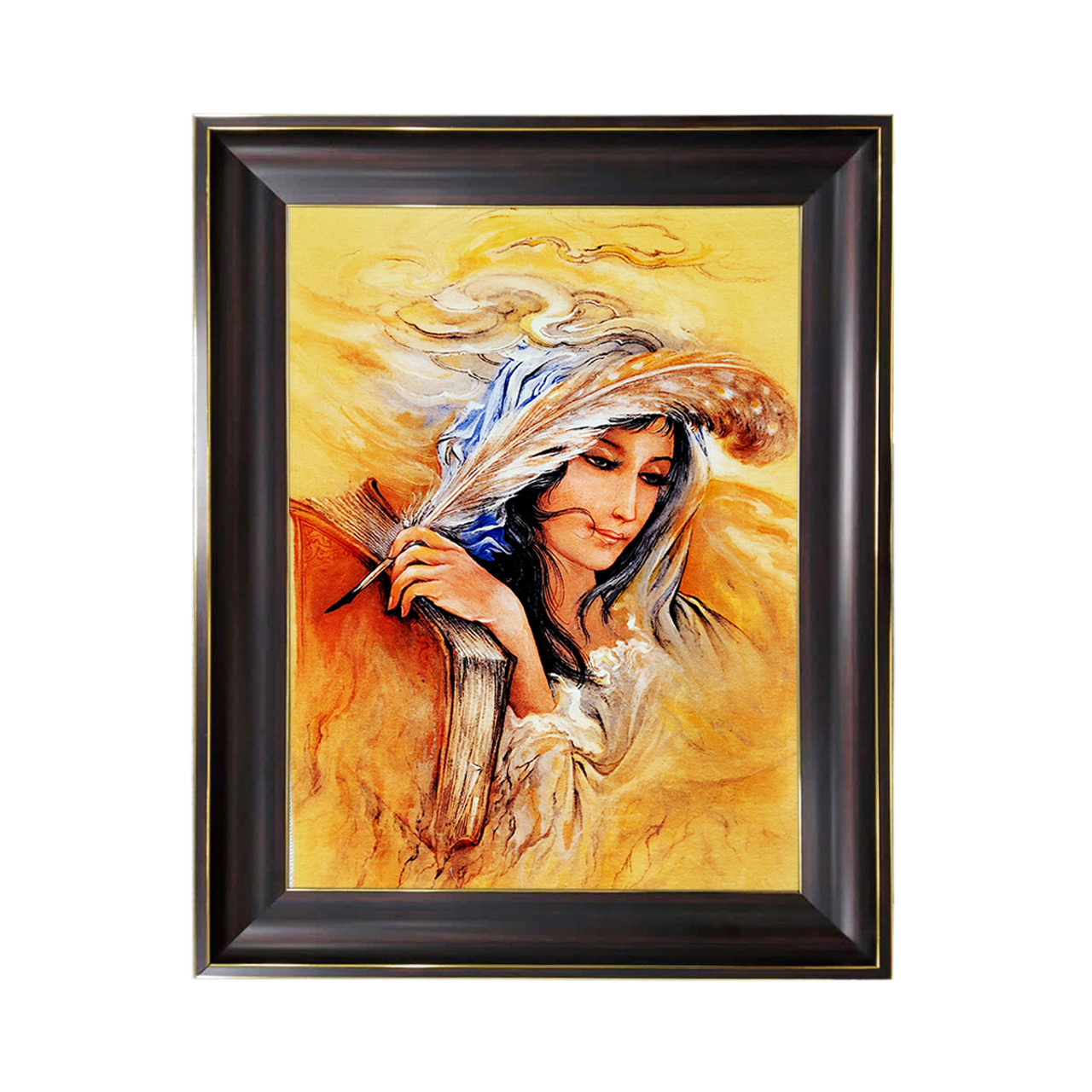 تابلو فرش چاپی طرح مینیاتوری کد 16016 سایز 40×60 سانتی متری