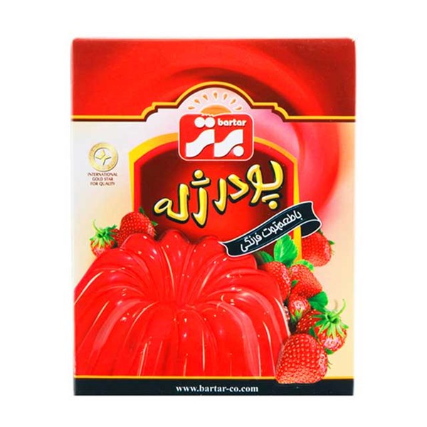 پودر ژله توت فرنگی برتر 100 گرمی