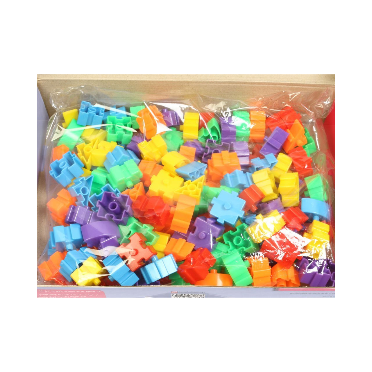 اسباب بازی بلوک ساختنی بامداد سان مدل سازه جور 144 تکه
