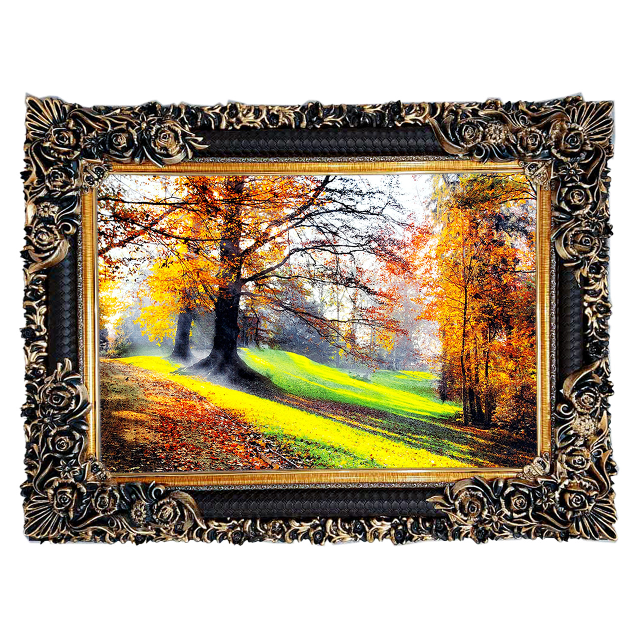 تابلو فرش چاپی طرح منظره کد 10040 سایز 70×50 سانتی متری