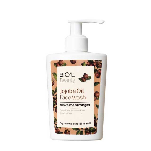 ژل شستشو صورت مناسب پوست خشک و نرمال با روغن جوجوبا بیول 130 میلی لیتری