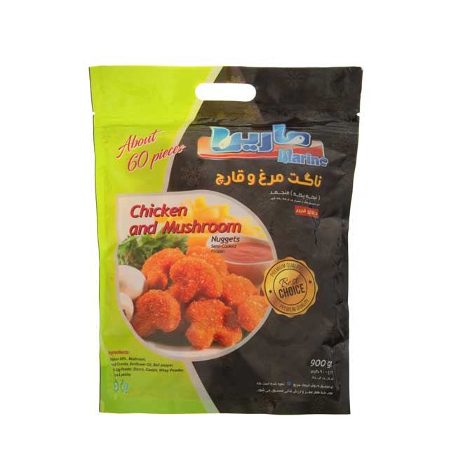 ناگت  مرغ و قارچ مارین 900 گرمی