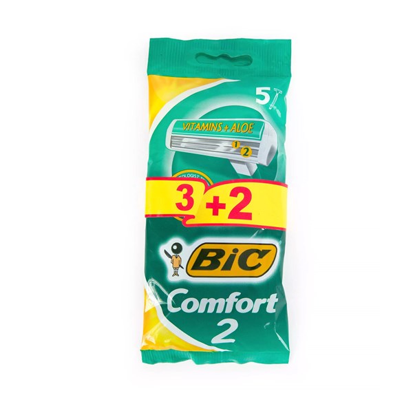 تیغ ژیلت  دو تیغه کامفورت بیک  5 عددی