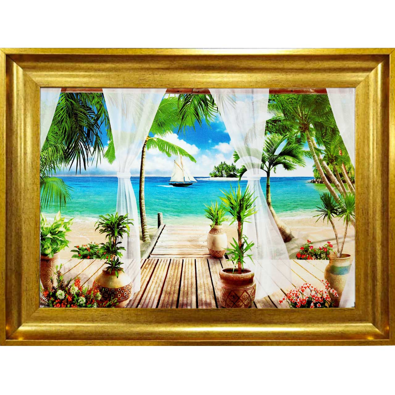 تابلو فرش با زیبا ترین قاب