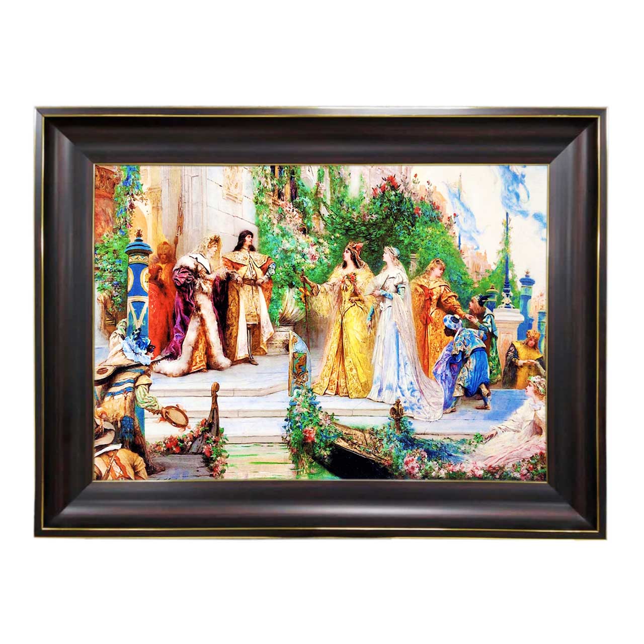 تابلو فرش چاپی طرح ملکه کد 11069 سایز 60×40 سانتی متری