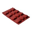 قالب کیک و ژله سیلیکونی مدل قلب 12 خانه کد 9097